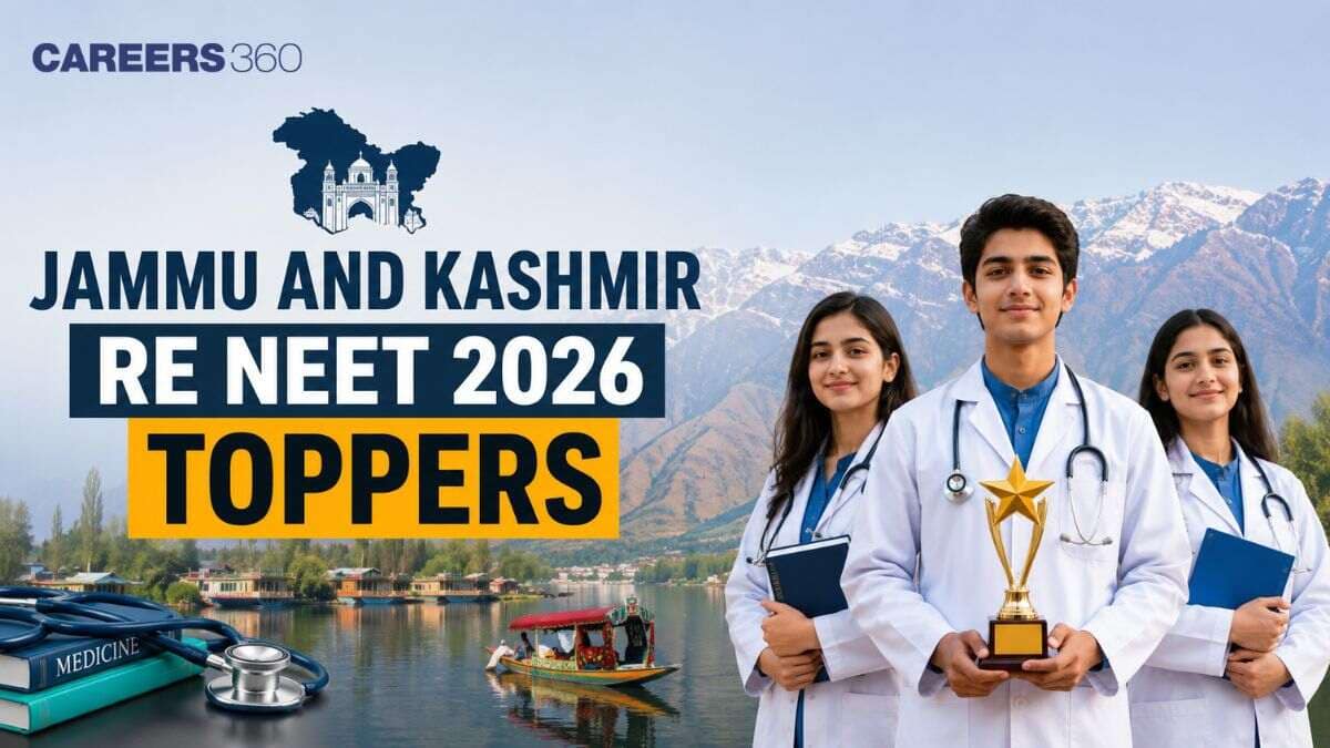 Jammu and Kashmir Re NEET 2026 Toppers List Out: Top Rankers, Marks & Percentile